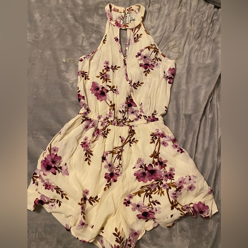 American Eagle, Size XS, Cream/Floral print